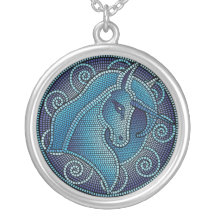 collar del colgante del unicornio