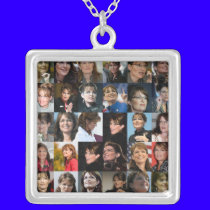 Collar del collage de Sarah Palin collares