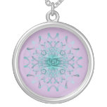 Collar del cordón de la aguamarina