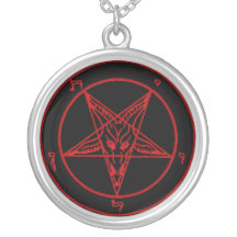 Collar del gótico del símbolo del demonio de Bapho