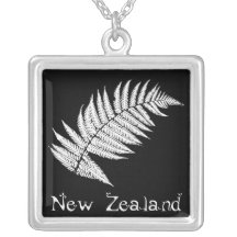 Collar del helecho de plata de Nueva Zelanda