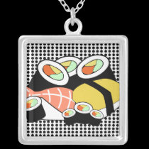 Collar del lunar del sushi collares