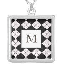 Collar del monograma de Argyle