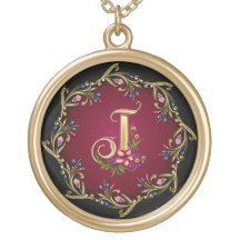 Collar del monograma de J