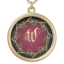 Collar del monograma de W