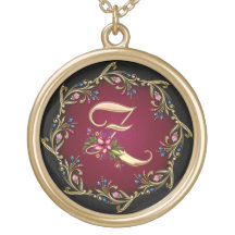 Collar del monograma de Z