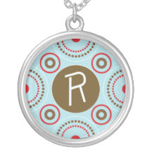 Collar del monograma - letra R