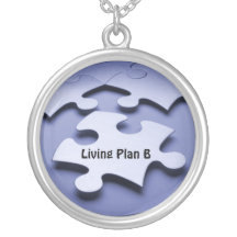 Collar del plan B del pedazo del rompecabezas del 