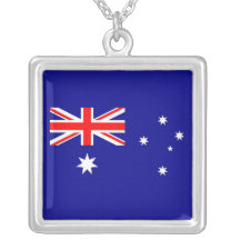 Collar elegante con la bandera de la Australia