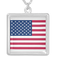 Collar elegante con la bandera de los E.E.U.U.