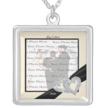 Collar elegante de SilverSquare de la cinta del ne