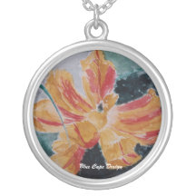 Collar floral de la acuarela