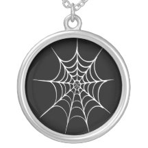 Collar gótico de la plata esterlina del Web de ara