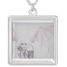 collar gótico del ángel