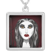 Collar gótico del chica del vampiro