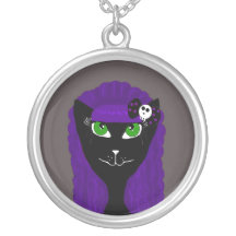 Collar gótico del gato negro