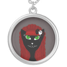 Collar gótico del gato negro