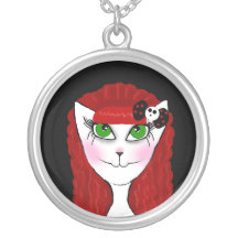 Collar gótico rojo del gato
