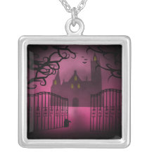 Collar gótico rosado del castillo