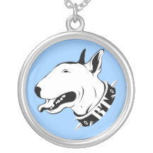 Collar ilustrado de bull terrier del inglés