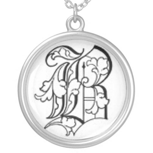 Collar inglés viejo de la inicial B