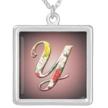 Collar inicial del monograma de Y