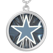 Collar negro de la estrella azul