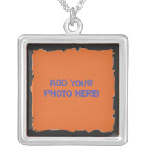 Collar negro de la plantilla de la foto