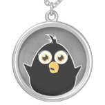 Collar negro del pájaro