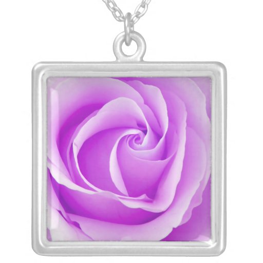Collar pendiente color de rosa púrpura violeta her