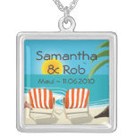 Collar personalizado boda tropical