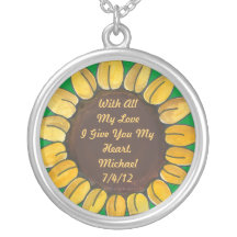 Collar personalizado del girasol