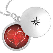 collar, plata, amor, corazón