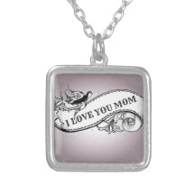 Collar plateado plata de la MAMÁ