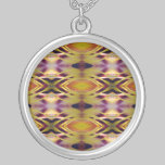 Collar positivo del arte del fractal de la energía collares