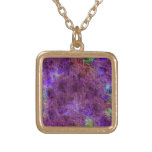 Collar púrpura violeta abstracto del recuerdo
