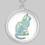 Collar retro del gato fresco collares