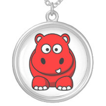 Collar rojo del hipopótamo
