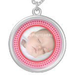 Collar rosado y rojo de la foto - colgante adaptab