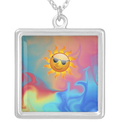 Collar soleado del fuego y del hielo