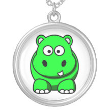 Collar verde del hipopótamo