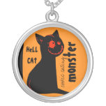 collares de Halloween del gato negro del infierno collares