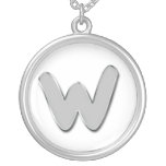 Collares de moda del monograma del metal