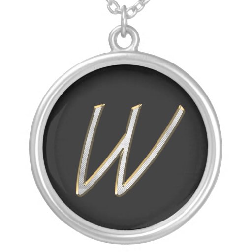 Collares del monograma de las grapadoras de Bling