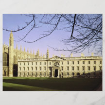 College y capilla, Cambridge, Inglaterra del rey Tarjeton