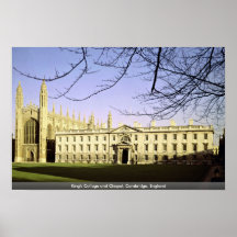 College y capilla, Cambridge, Inglaterra del rey Posters