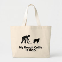 Collie áspero bolsas lienzo