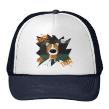 Collie áspero Halloween Gorras