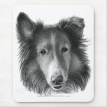 Collie áspero tapete de ratón