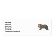 Collie barbudo plantillas de tarjeta de negocio